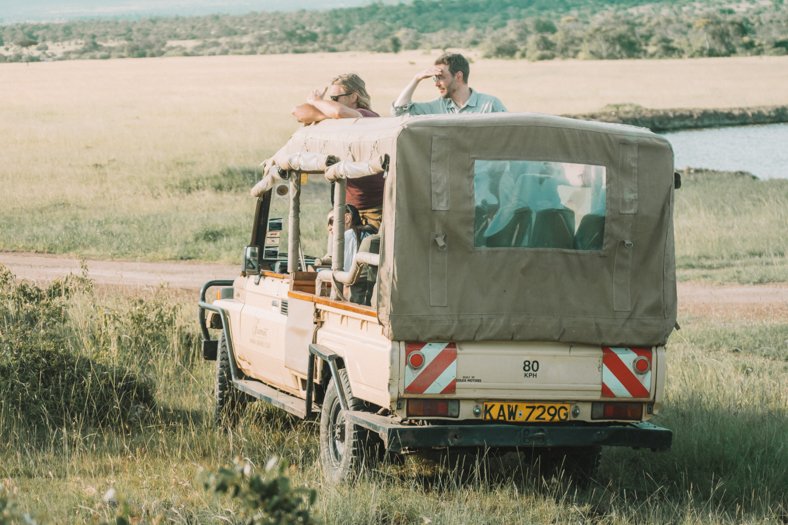 Safari Driving In The Masai Mara